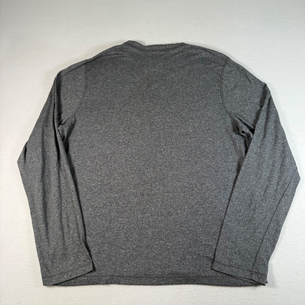 Abercrombie Fitch Mens Gray‎ Long Sleeve Henley Shirt Muscle Fit XL Y2K 90s - Picture 5 of 10